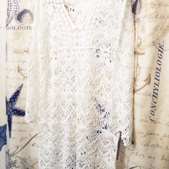 ๐ Beautiful Crochet Scalloped Lace Bikini Cover - Picture 12 of 16